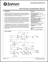 SG1544J datasheet: Power Supply - Precision Output Supervisory Circuit SG1544J