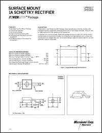 UPS5819 datasheet: Schottky Rectifier UPS5819