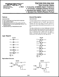 TC334AL/CL datasheet: High Noise Immunity Logic TC334AL/CL