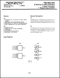 TC362AL/CL datasheet: High Noise Immunity Logic TC362AL/CL