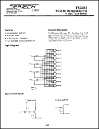 TC382AL/CL datasheet: High Noise Immunity Logic TC382AL/CL
