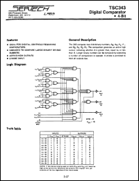 TC343AL/CL datasheet: High Noise Immunity Logic TC343AL/CL