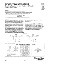 PIC647 datasheet: Power Integrated Circuit PIC647