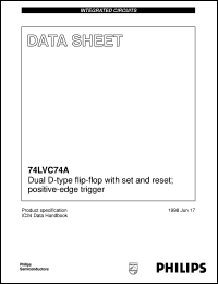 74LVC74ADB datasheet: Dual D-type flip-flop with set and reset; positive-edge trigger 74LVC74ADB
