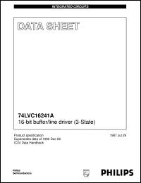 74LVC16241ADGG datasheet: 16-bit buffer/line driver (3-State) 74LVC16241ADGG