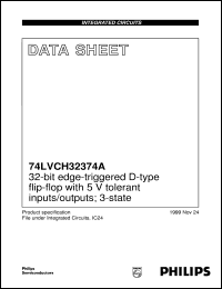 74LVCH32374A datasheet: 32-bit edge-triggered D-type flip-flop with 5 V tolerant inputs/outputs; 3-state 74LVCH32374A