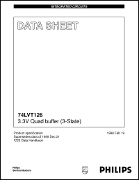 74LVT126D datasheet: 3.3V Quad buffer (3-State) 74LVT126D