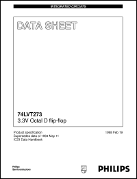 74LVT273PW datasheet: 3.3V Octal D flip-flop 74LVT273PW