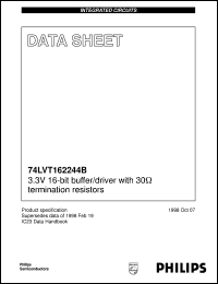74LVT162244BDL datasheet: 3.3 V 16-bit buffer/driver with 30 Ohm termination resistors 74LVT162244BDL