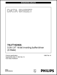 74LVT16240A-1DL datasheet: 3.3V LVT 16-bit inverting buffer/driver (3-State) 74LVT16240A-1DL