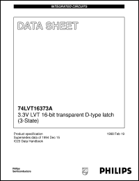74LVT16373ADL datasheet: 3.3V LVT 16-bit transparent D-type latch (3-State) 74LVT16373ADL