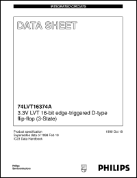 74LVT16374ADL datasheet: 3.3 V LVT 16-bit edge-triggered D-type flip-flop (3-State) 74LVT16374ADL