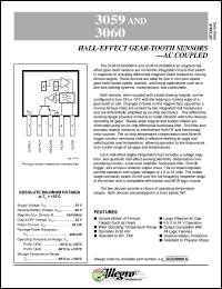 UGS3059KA datasheet: Hall-effect gear-tooth sensor UGS3059KA