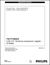 74LVT16652ADL datasheet: 3.3V LVT 16-bit bus transceiver/ register (3-State) 74LVT16652ADL