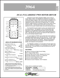 A3964SB datasheet: Dual full-bridge PWM motor driver A3964SB