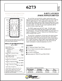 A6273KA datasheet: 8-Bit latched DMOS power driver A6273KA