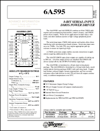 A6A595KA datasheet: 8-Bit serial-input,DMOS power driver A6A595KA