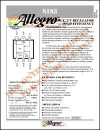 A8183SLU datasheet: Low-dropout,3V regulator - high efficiency A8183SLU