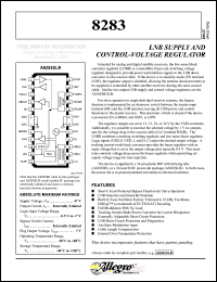 A8283SB datasheet: LNB supply and control-voltage regulator A8283SB