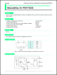 PST75XX datasheet: Protection of lithium-ion batteries (for double-protect) PST75XX
