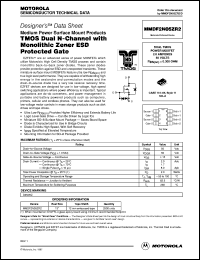 MMDF2N05ZR2 datasheet: TMOS dual N-channel MMDF2N05ZR2