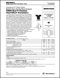MMDF2P02ER2 datasheet: TMOS P-channel field effect transistor MMDF2P02ER2