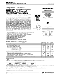 MMDF3N02HDR2 datasheet: TMOS dual N-channel field effect transistor MMDF3N02HDR2