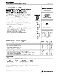 MMDF3N06HDR2 datasheet: TMOS dual N-channel field effect transistor MMDF3N06HDR2