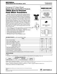 MMDF4N01HDR2 datasheet: TMOS dual N-channel field effect transistor MMDF4N01HDR2