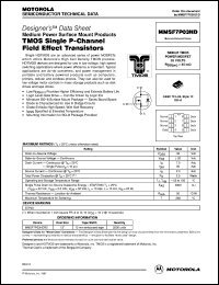 MMSF7P03HDR2 datasheet: TMOS single P-channel field effect transistor MMSF7P03HDR2