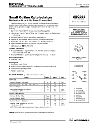 MOC263 datasheet: Small outline optoisolator MOC263