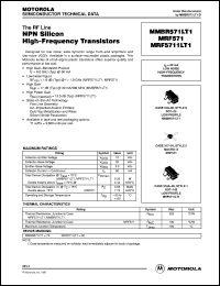 MMBR5711LT1 datasheet: NPN silicon high-frequency transistor MMBR5711LT1