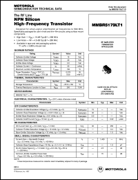 MMBR5179LT1 datasheet: NPN silicon high-frequency transistor MMBR5179LT1