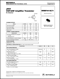 MMBF4416LT1 datasheet: VHF/UHF amplifier transistor MMBF4416LT1