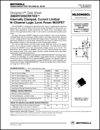 MLD2N06CL datasheet: Voltage clamped current limiting mosfet MLD2N06CL