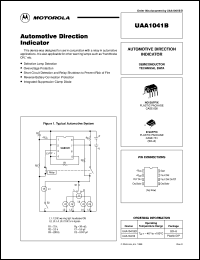 UAA1041B datasheet: Automotive direction indicator UAA1041B