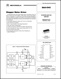 SAA1042V datasheet: Stepper motor drivernal and bidirectional SAA1042V
