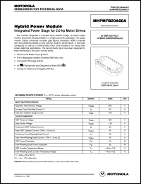 MHPM7B20A60A datasheet: Hybrid power module MHPM7B20A60A