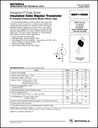 MGP11N60E datasheet: Insulated gate bipolar transistor MGP11N60E