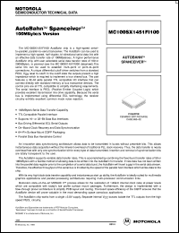 MC100SX1451FI100 datasheet: AutoBahn spanceiber 100Mbyte/s version MC100SX1451FI100