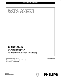 74ABT16241ADL datasheet: 16-bit buffer/driver (3-State) 74ABT16241ADL