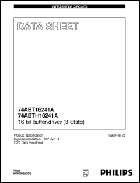 74ABTH16241ADGG datasheet: 16-bit buffer/driver (3-State) 74ABTH16241ADGG
