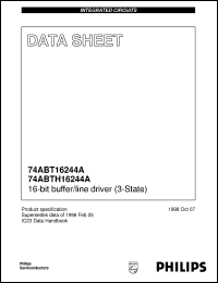 74ABTH16244ADL datasheet: 16-bit buffer/line driver (3-State) 74ABTH16244ADL