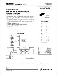 MCM6706BJ12R datasheet: 32K x 8 bit static random access memory MCM6706BJ12R