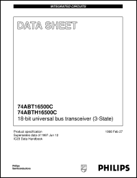 74ABTH16500CDL datasheet: 18-bit universal bus transceiver (3-State) 74ABTH16500CDL