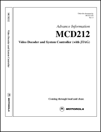 MCD212 datasheet: Integral alternator regulator MCD212