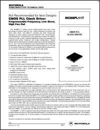 MC88PL117FN datasheet: CMOS PLL clock driver MC88PL117FN