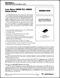 MC88LV926DW datasheet: Low skew CMOS PLL 68060 clock driver MC88LV926DW