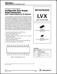 MC74LVXC3245DW datasheet: Configurable dual supply octal transceiver MC74LVXC3245DW