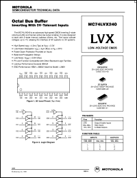 MC74LVX240M datasheet: Octal bus buffer MC74LVX240M